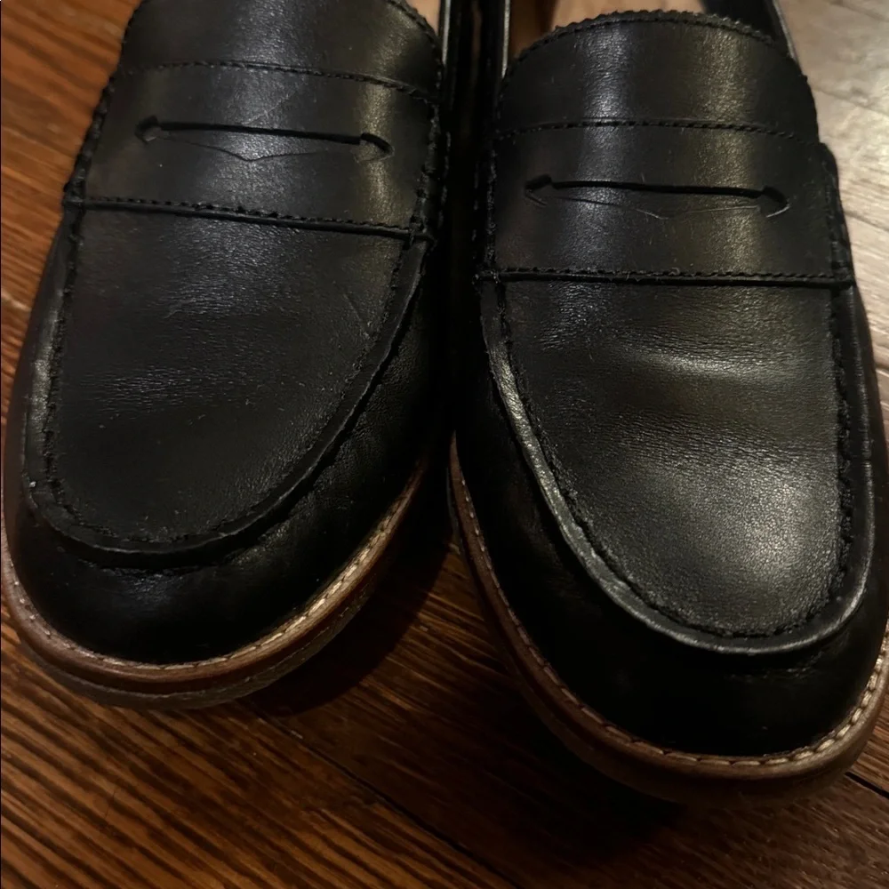 Sperry Black Leather Penny Loafers - Picture 4 of 6